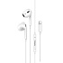 Проводные наушники с микрофоном вкладыши Hoco M111 Max Lightning  (white)
