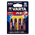 Батарейка AAA Varta LR03 MAX TECH (4-BL) (40/200) ..