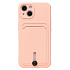 Чехол-накладка - SC304 с картхолдером для "Apple iPhone 13" (peach) (208483)