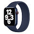Ремешок - ApW15 монобраслет Apple Watch 42/44/45/49 mm силикон (dark blue)