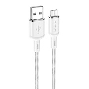 Кабель USB - micro USB Borofone BX90 12W 100см 2,4A  (white)
