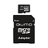 Карта флэш-памяти MicroSD 16 Гб Qumo +SD адаптер (class 4)