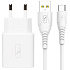 Адаптер Сетевой с кабелем SKYDOLPHIN SC31T QC3.0 USB 3A/18W (USB/Type-C) (white)