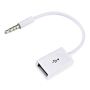 Переходник USB (м) - Jack 3,5 (п) RockBox (white)
