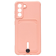 Чехол-накладка - SC304 с картхолдером для "Samsung SM-G990 Galaxy S21FE" (light pink) (208752)