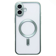 Чехол-накладка - SM027 SafeMag для "Apple iPhone 16 Plus" (green)