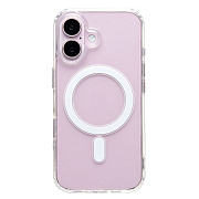 Чехол-накладка - SM006 SafeMag для "Apple iPhone 16" (прозрачный) (234513)
