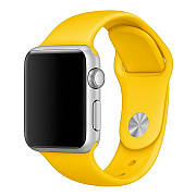 Ремешок - ApW Sport Band Apple Watch 42/44/45/49 mm силикон на кнопке (S) (yellow)