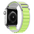 Ремешок - ApW27 Alpine Loop Apple Watch 38/40/41 mm текстиль (white/light green)