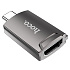 Адаптер - HDMI Hoco UA19 (metal gray)