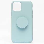 Чехол-накладка - SC161 с попсокетом для "Apple iPhone 11 Pro" (grey) ..