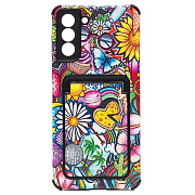 Чехол-накладка - SC284 с картхолдером для "Samsung SM-G996 Galaxy S21+" (008) (multicolor)