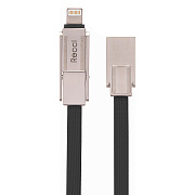 Кабель USB - Multi connector Recci RCD-V100  100см 2,4A  (black)