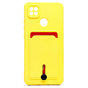 Чехол-накладка - SC304 с картхолдером для "Xiaomi Redmi 9C" (yellow)