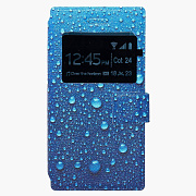 Универсальный чехол-книжка - с принтом 4.0 13.2x6.6x1.1 (001) (blue)