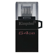 Флэш накопитель USB 64 Гб Kingston DataTraveler MicroDuo3 3.0 OTG (micro USB/USB) (black)