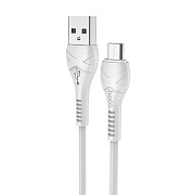 Кабель USB - micro USB Hoco X37 Cool power 12W 100см 2,4A  (white)