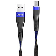 Кабель USB - micro USB Hoco U39  120см 2,4A  (blue/black)