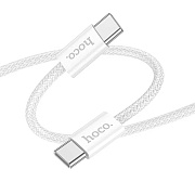 Кабель Type-C - Type-C Hoco X104 Source PD 60W 200см 3A  (white)