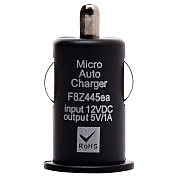 Адаптер Автомобильный - АЗУ-USB/5V/1A (black) .. (black)
