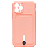 Чехол-накладка - SC304 с картхолдером для "Apple iPhone 11 Pro" (light pink)