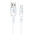 Кабель USB - Apple lightning Hoco X65 Prime 12W 100см 2,4A  (white)