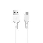 Кабель USB - micro USB Hoco X20 10W 200см 2A  (white)