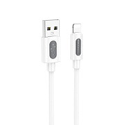 Кабель USB - Apple lightning Borofone BX114 12W 100см 2,4A  (white)