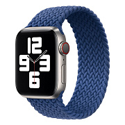Ремешок - ApW14 Apple Watch 42/44/45/49 mm текстиль (S) (blue)