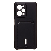 Чехол-накладка - SC304 с картхолдером для "Xiaomi Poco X5 Pro" (black) (218003)