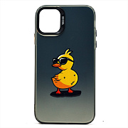 Чехол-накладка - PC094 для "Apple iPhone 11" (утка) (transparent/black) (233784)