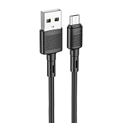 Кабель USB - micro USB Hoco X83  100см 2,4A  (black)