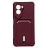 Чехол-накладка - SC304 с картхолдером для "Xiaomi Poco M7 4G" (bordo) (241688)