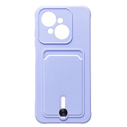 Чехол-накладка - SC304 с картхолдером для "Tecno Spark Go 1/Pop 9 4G" (light violet)