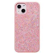 Чехол-накладка - PC071 POSH SHINE для "Apple iPhone 13" россыпь кристаллов (pink) (231588)