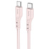 Кабель Type-C - Type-C Hoco X97 Crystal PD 60W 100см 3A  (light pink)
