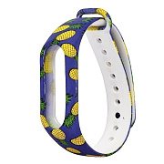 Ремешок - WB13 Xiaomi Mi Band 2 силикон на кнопке (16) (регулируемый) (blue)