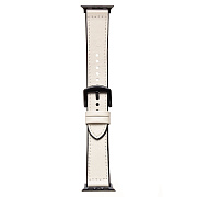 Ремешок - ApW39 Skin Apple Watch 42/44/45/49 mm экокожа (white)
