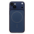 Чехол-накладка - SM091 AG-Glass SafeMag для "Apple iPhone 14" (dark blue)