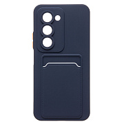 Чехол-накладка - SC337 с картхолдером для "Xiaomi Redmi 15 4G" (dark blue)