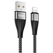 Кабель USB - Apple lightning Hoco X57 Blessing 15W 100см 3A  (black)