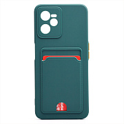 Чехол-накладка - SC315 с картхолдером для "OPPO realme C35" (dark green) (214451)