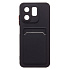 Чехол-накладка - SC337 с картхолдером для "Infinix Hot 50i" (black) (237619)