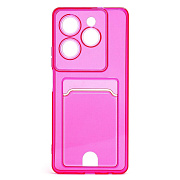 Чехол-накладка - SC276 с картхолдером для "TECNO Spark 20 Pro" (pink) (231656)