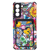 Чехол-накладка - SC284 с картхолдером для "Samsung SM-G990 Galaxy S21FE" (008) (multicolor)