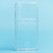 Чехол-накладка - SC276 с картхолдером для "Samsung Galaxy S24" (transparent)