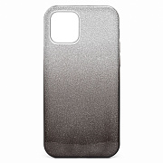 Чехол-накладка - SC097 Gradient для "Apple iPhone 12 Pro Max" (black/silver)