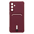 Чехол-накладка - SC304 с картхолдером для "Samsung Galaxy M55 5G" (bordo) (241898)