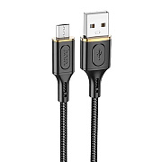 Кабель USB - micro USB Hoco X95 Goldentop 12W 100см 2,4A  (black)