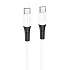 Кабель Type-C - Type-C Hoco X82 60W 100см 3A  (white)